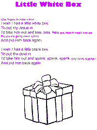 Little White Box printable song templates for kids