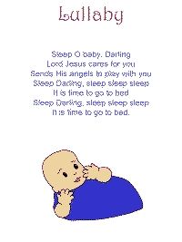 Lullaby with printable template