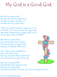 My God is a good God with printable template