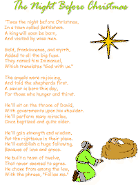 The Night Before the First Christmas with printable template