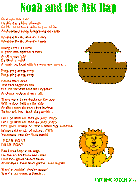 Noah and the Ark rap with printable template