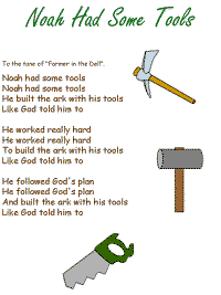 Noah had some Tools with printable template