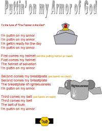 Puttin' on the Armor of God color poster