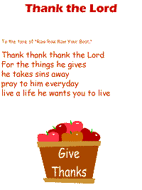 Thank the Lord with printable template
