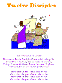 Twelve Disciples 2 with printable template