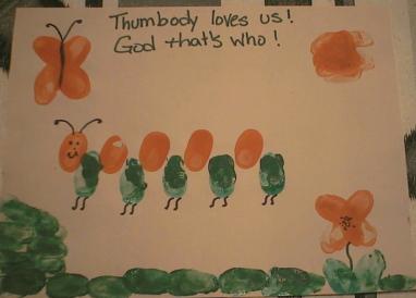 Thumbody Loves You craft