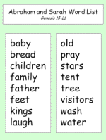 abraham and sarah word list