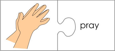 Abraham and Sarah word match worksheets