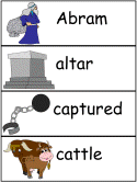 Abram and Lot Word Wall Words
