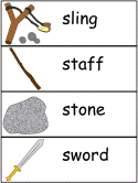 David and Goliath Word Wall Words