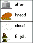Elijah Word Wall Words