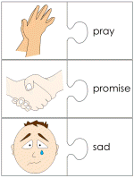 Hannah word match worksheets