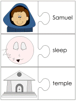 Hannah word match worksheets