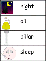 Jacob's Dream Word Wall Worksheets