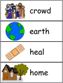 Jesus Heals Paralysis word wall words