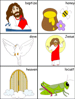 Jesus is Baptized Sentence Sequencing worksheet