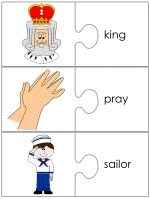 Jonah word match worksheets