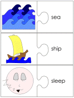 Jonah word match worksheets