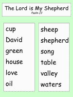 Psalm 23 Word Lists
