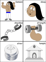 Samson and Delilah Sentence Sequencing worksheets