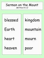 Sermon on the Mount word list