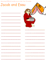 Jacob and Esau word mining worksheets