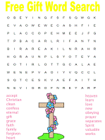 Free Gift Word Search