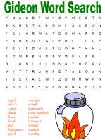 Gideon wordsearches